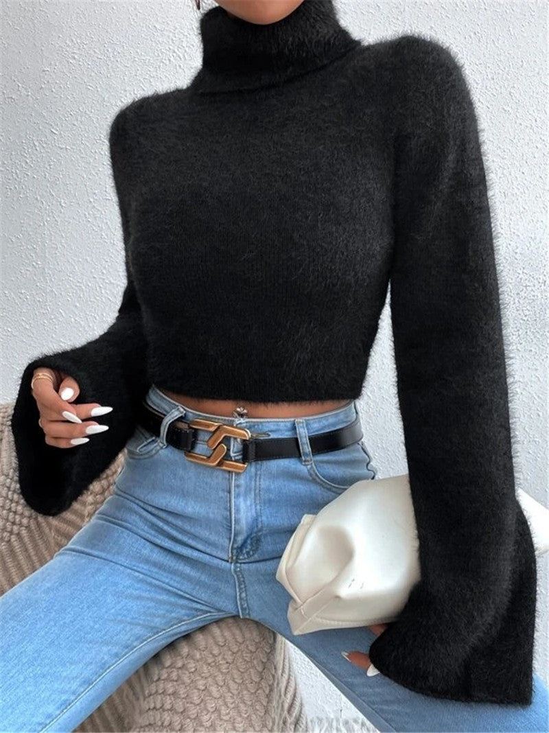 Eleganter Rollkragenpullover für Damen